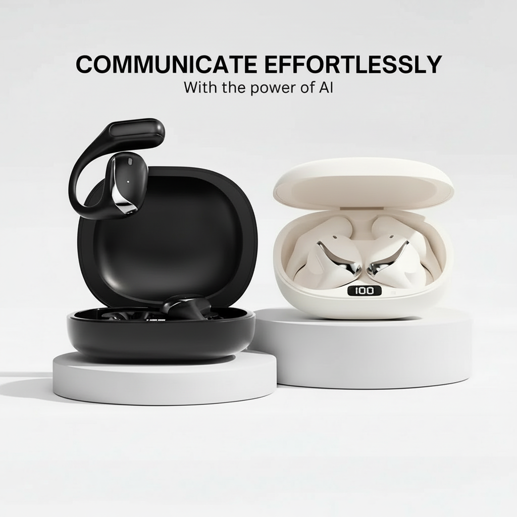 VerbaBuds™ AI Translator Earbuds