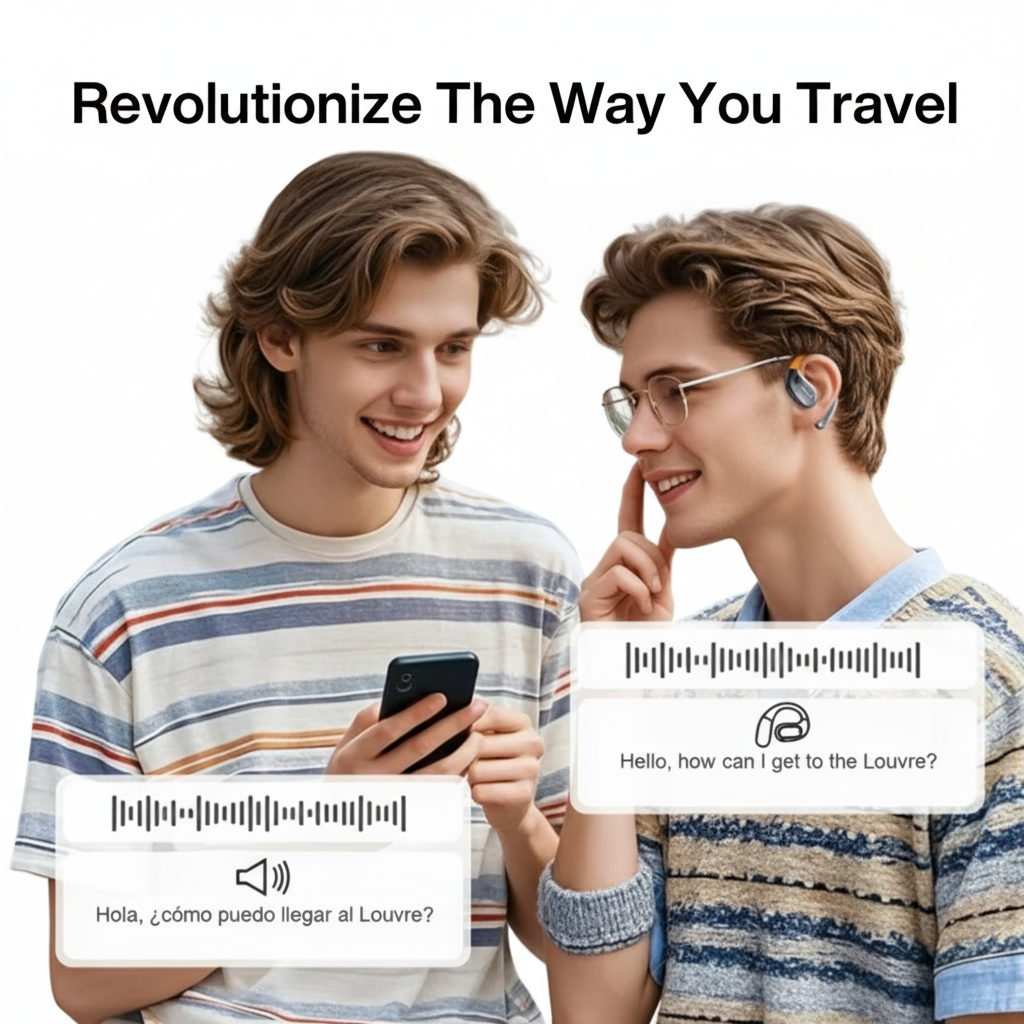 VerbaBuds™ AI Translator Earbuds