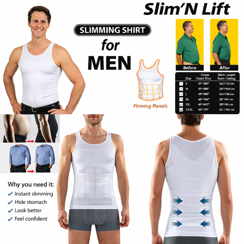 SlimFit Body Shaper for Men – Instant Shape + Posture Support
