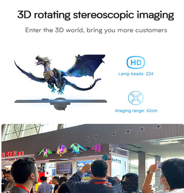 3D HoloFan — Epic Floating LED for Rooms & Gaming Setups