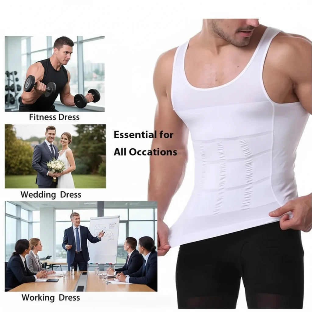 SlimFit Body Shaper for Men – Instant Shape + Posture Support