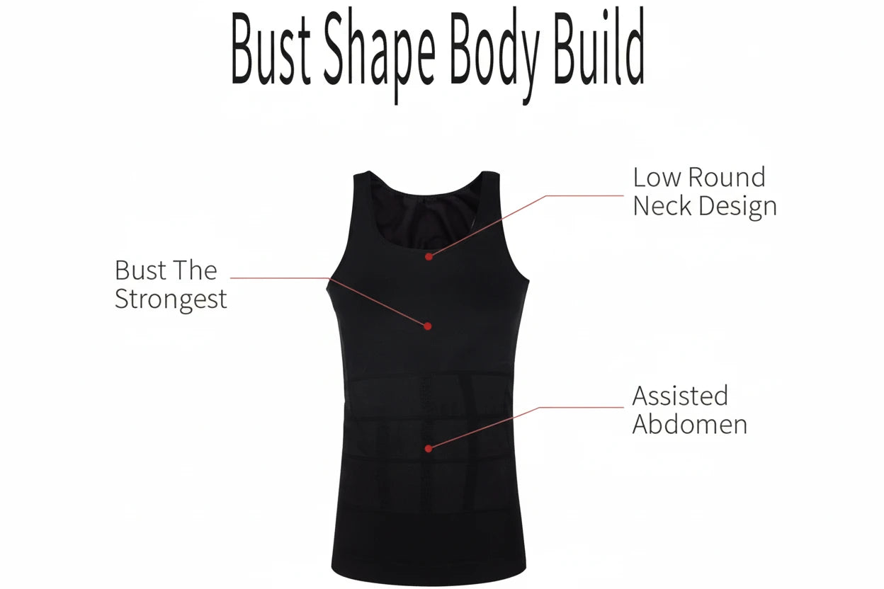 SlimFit Body Shaper for Men – Instant Shape + Posture Support