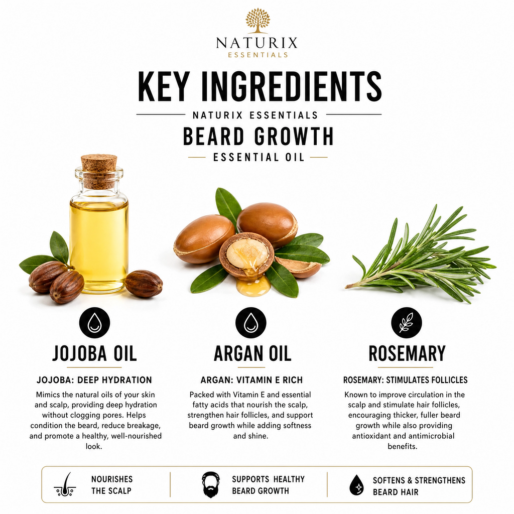 Beard Growth Magic Oil – Fuller & Thicker Looking Beard