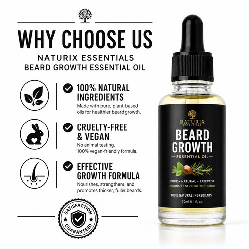 Beard Growth Magic Oil – Fuller & Thicker Looking Beard