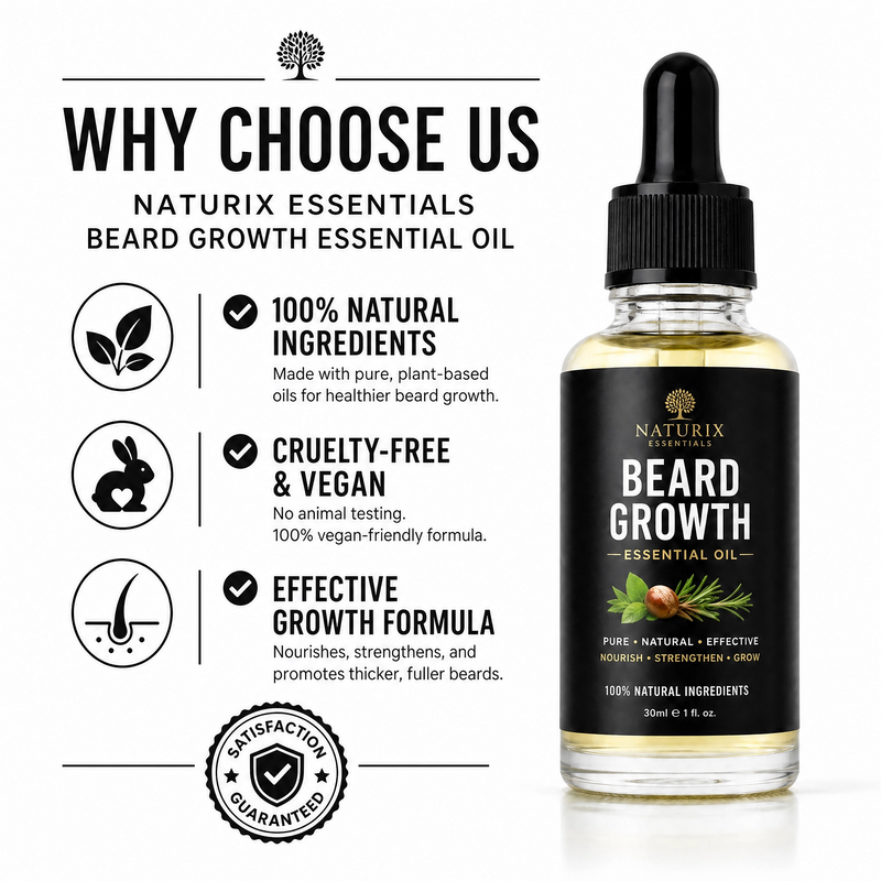 Beard Growth Magic Oil – Fuller & Thicker Looking Beard