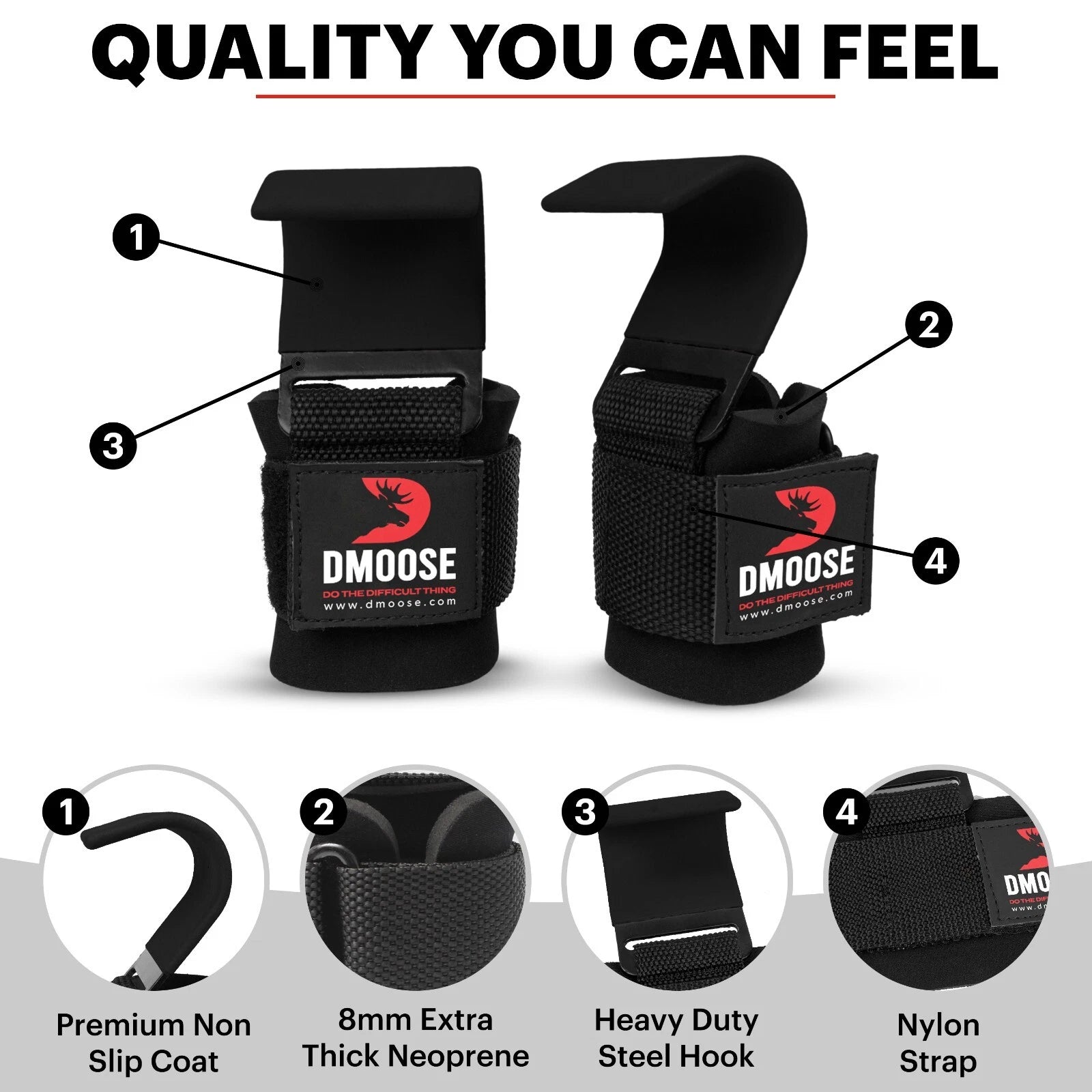 LORDEX - Fitness Lifting Hook Straps