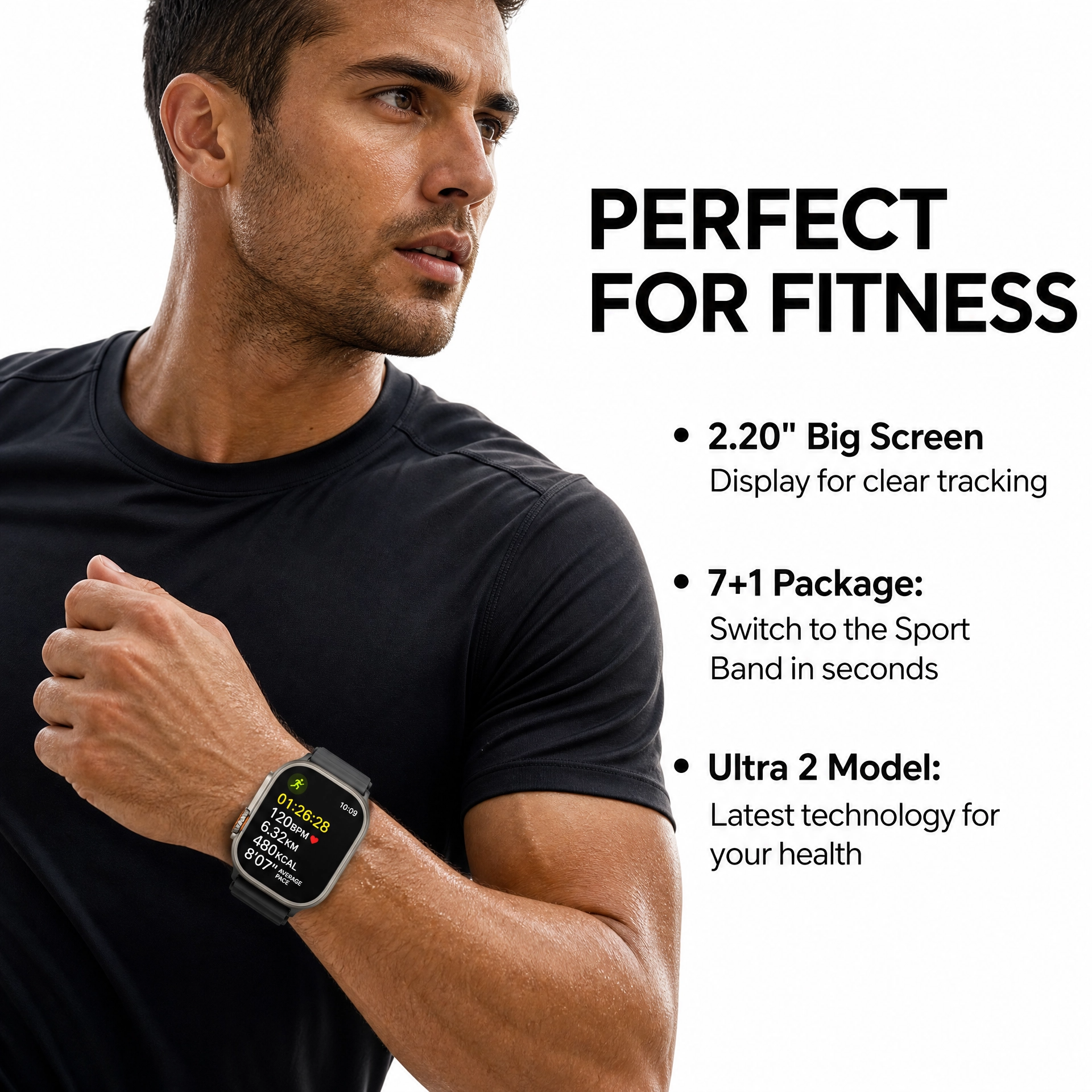 ULTRA 2 SMART WATCH + 7 FREE BANDS
